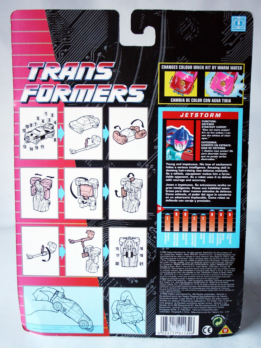 VERY RARE VINTAGE 1992 TRANSFORMERS AQUASPEEDER JETSTORM VERY RARE VINTAGE 1992 TRANSFORMERS AQUASPEEDER JETSTORM