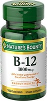 4 Pack - Nature's Bounty Vitamin B-12 1000 Mcg, 100 Tablets Each on sale 4 Pack - Nature's Bounty Vitamin B-12 1000 Mcg, 100 Tablets Each on sale