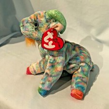 Goat Ty Beanie Baby #4329 Zodiac Collection 2000 PE Retired $13.99