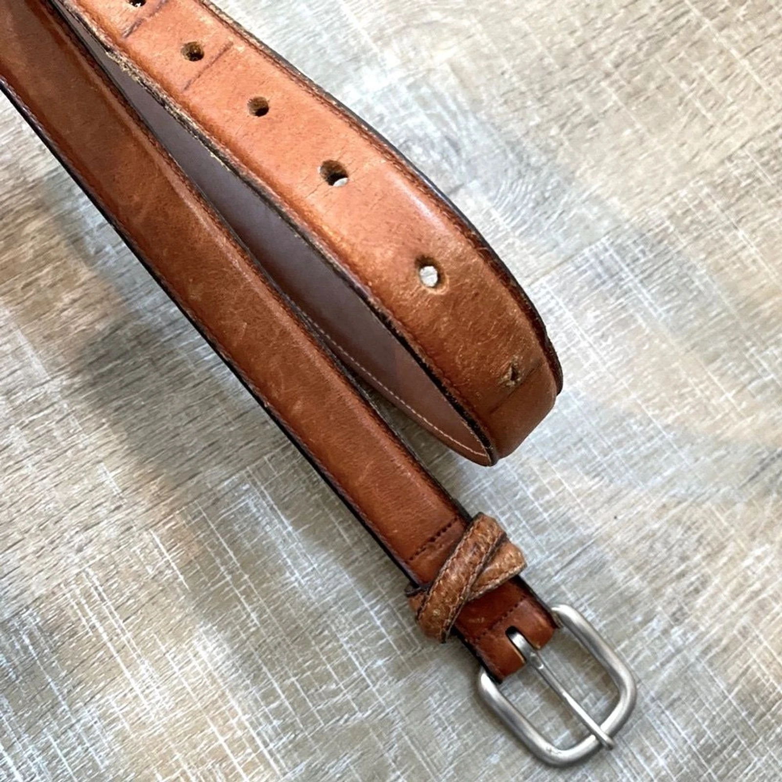 CHRISTIAN DIOR   Ceinture homme vintage en cuir marron 40 / L