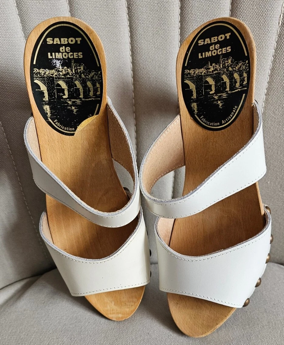 Chaussures Mules Artisanales Sabots de Limoges Bois 40 eBay