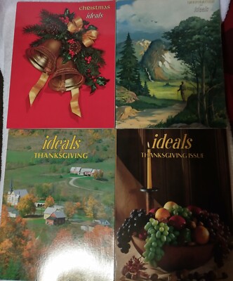 Lot of 4 Vintage Ideals PB Books Assorted Writers Like New Thanksgiving 