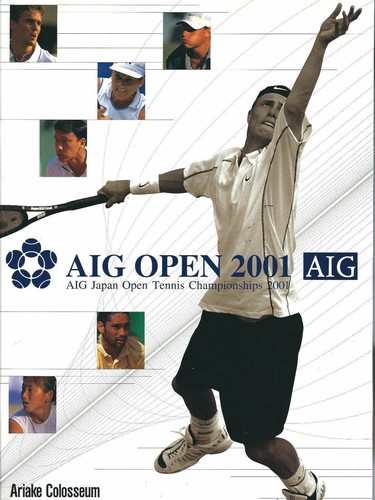 JAPAN - 2001 MONICA SELES - MICHAEL CHANG - AIG Open Tennis Program - COVER