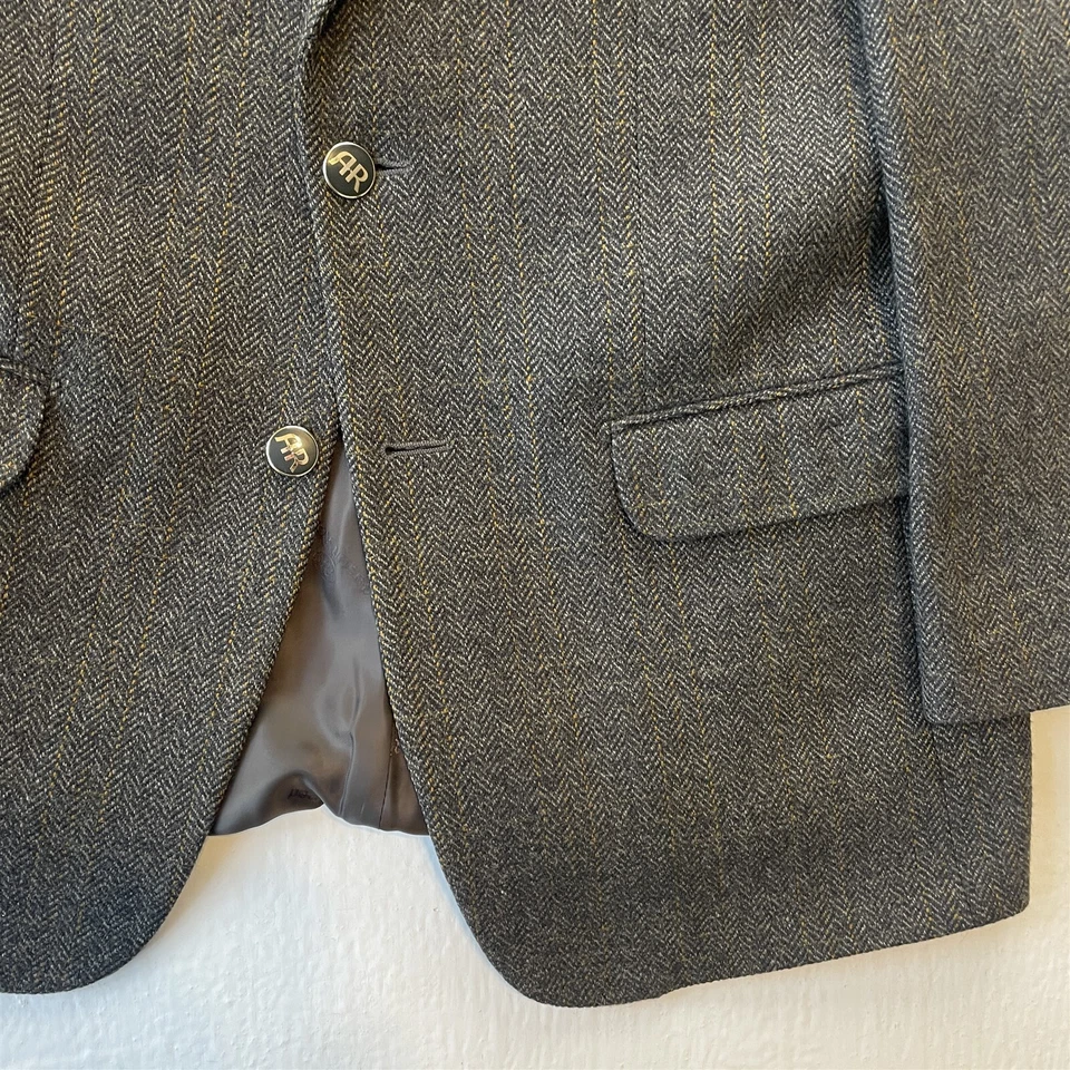 Blazer Abrigo Deportivo Chaqueta Austin Reed 40S Espiga Ethomas Lana Cachemira Tweed Foto 3 de 4