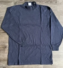 VTG Reebok Sweater Mens Made in USA Blue Pullover High  Neck Long Sleeve XL