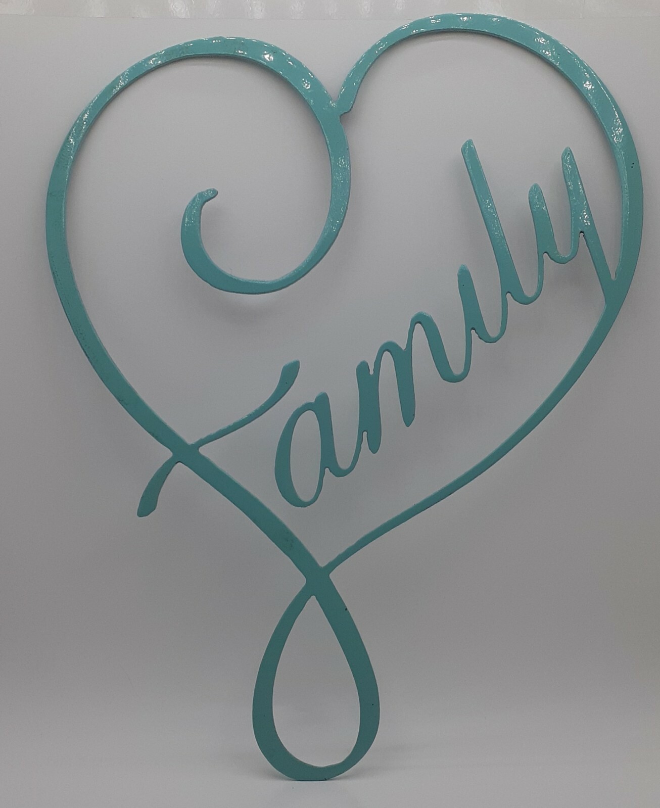 Teal Heart Charm for Family Jewelry and Keepsakes-image