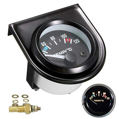 Jauge Température Eau Voiture HOTEU - Capteur LED Numérique - 52mm - 40-120°C - 12V