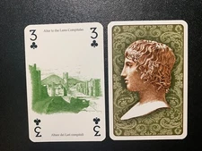 Swap Playing Card  Pompeii  ALTAR TO THE LARES COMPITALES Lo Scarabeo Torino