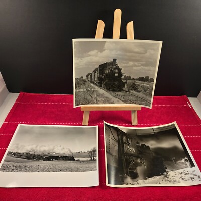 Set of 3 CN Railway 8x10 Photos from R.J. Sandusky Collection-Canada (25014)