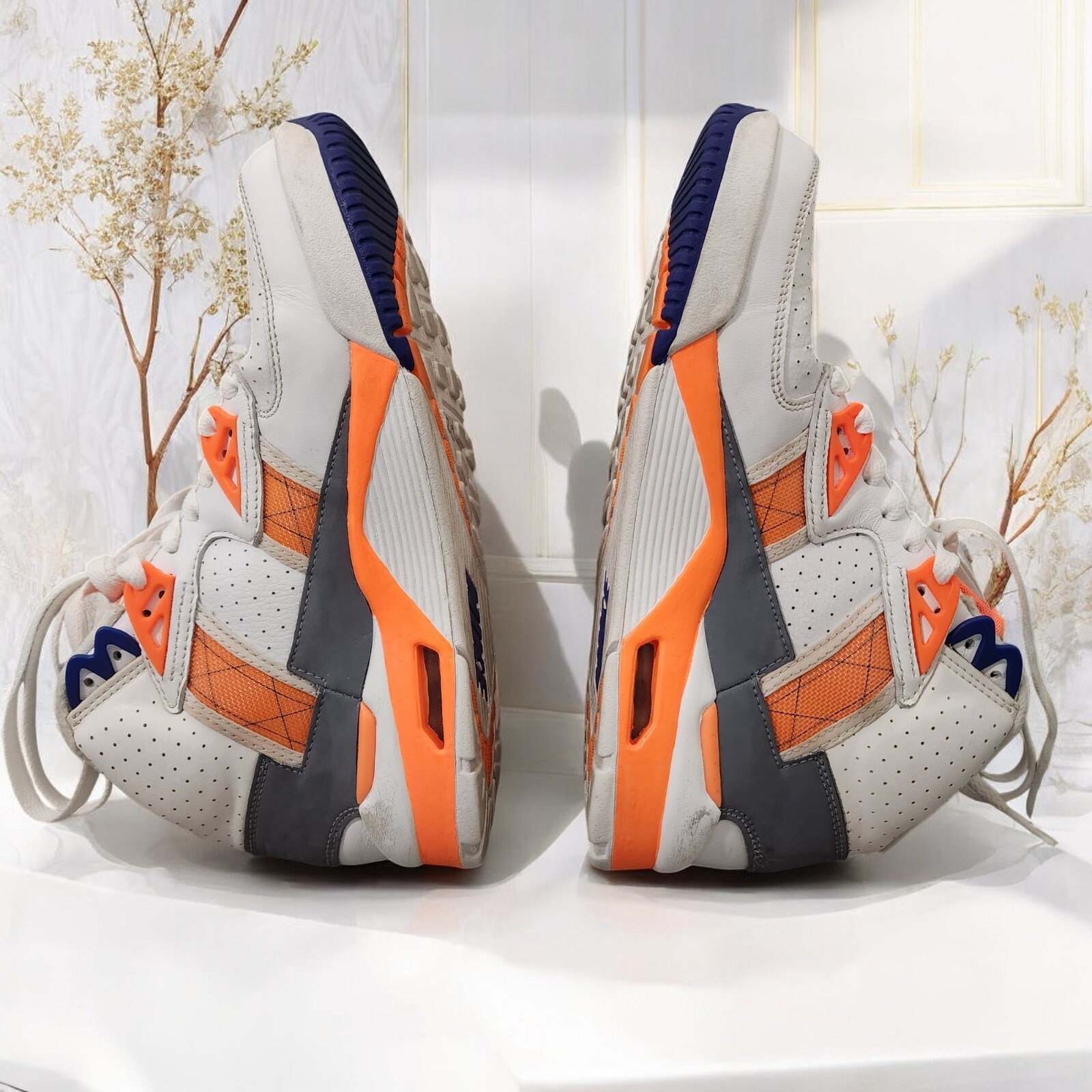 SAOLA Nike Air Trainer SC High Auburn Bo Jackson DV2212 100 da uomo taglia 6 bianco arancione