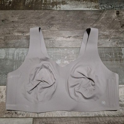 Honey Love Soft Form V-Neck Bra Womens Wireless Inserts Size XL 38D/DD