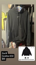 Nike X Nocta NRG Fleece CS Hoodie Black Size Medium Used