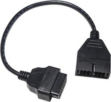OBD1 to OBD2 Adapter Scanner Cable, 12 Pin to 16 Pin OBD Code Reader Size: 1PC