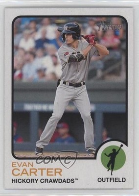 2022 Topps Heritage Minor League Edition Evan Carter #71 1n5