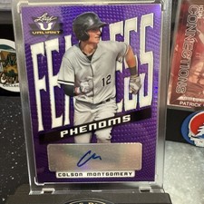 2021 Leaf Valiant Colson Montgomery Purple Fearless Phenoms Auto /50
