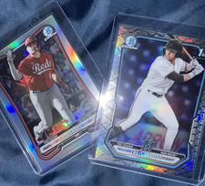 2023 Bowman Chrome Sal Stewart Rookie & Chris Arroyo Lot of 2 Baseball Cards