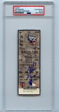 Joe Mauer Signed Autograph 1st Career HR Ticket Stub 6/6/04 PSA DNA - INSCRIBED