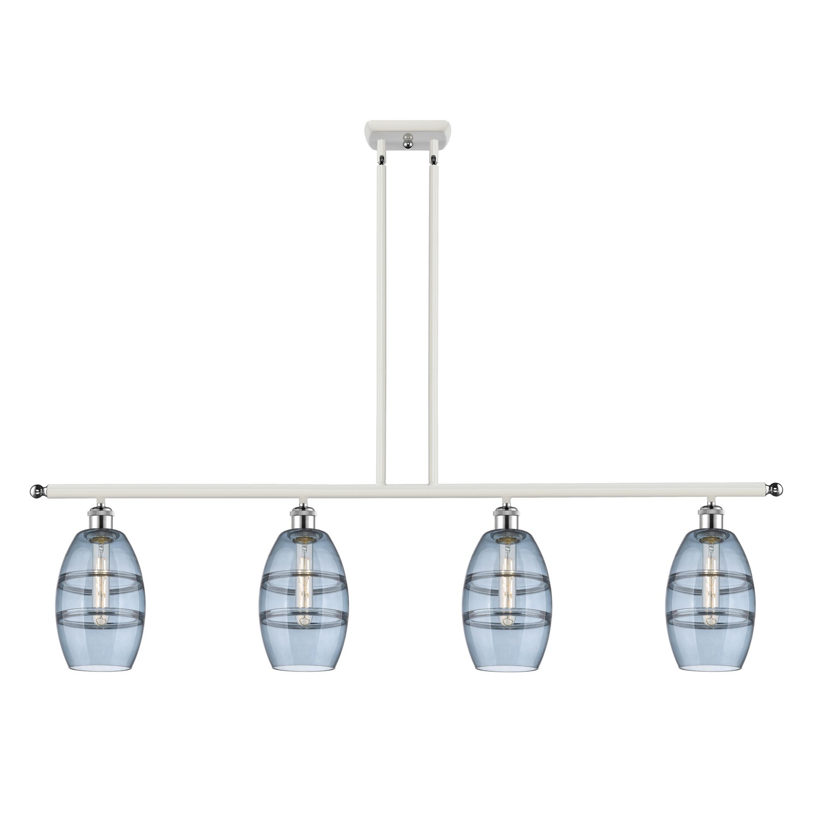 Innovations Lighting 48-inch Vaz Linear 4-Light Fixture in White Polished Finish