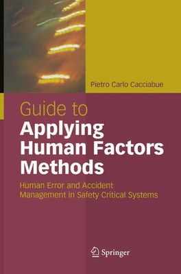 Guide to Applying Human Factors Methods Carlo Cacciabue Taschenbuch ix Englisch