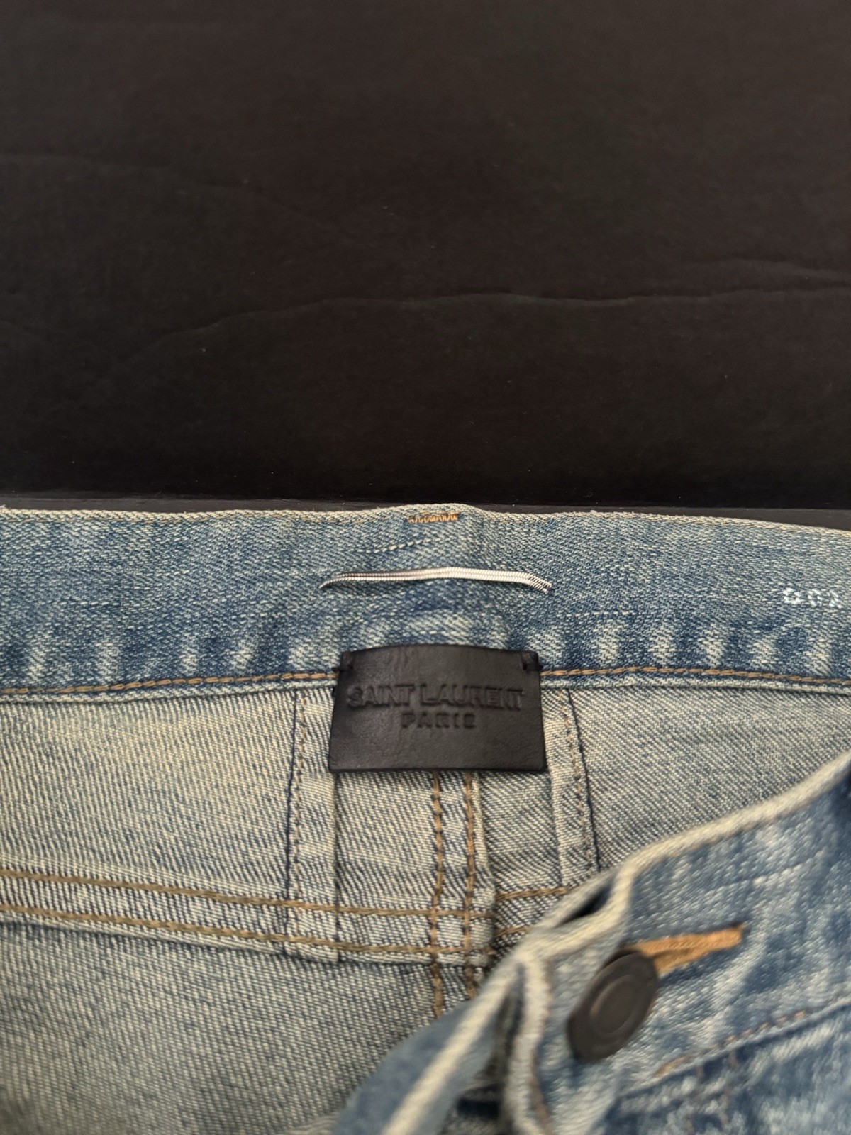 Jeans Saint Laurent Paris Crash Destroyed taglia 30 Hedi Slimane nuovi