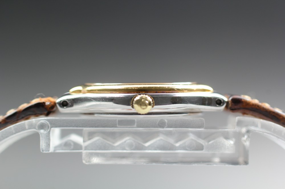 OMEGA De Ville Symbol 595.0101 Cal.1455 Gold Dial GP Quartz 23mm Ladies Watch image 4