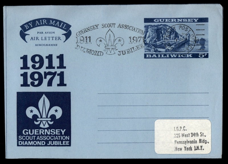 Mayfairstamps Guernsey 1971 Scouts Diamond Jubilee Cover aaz_82155