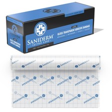 Tattoo Aftercare Bandage Large Roll 8 in x yd Blue Saniderm