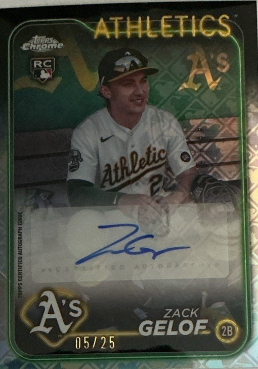 2024 Topps Chrome Logofractor Edition - Image Variation Zack Gelof #282 /25