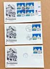 3 Issue SET FDC #2532 50c Switzerland 700th Inc. Dual Cancel & Joint Issue w SUI