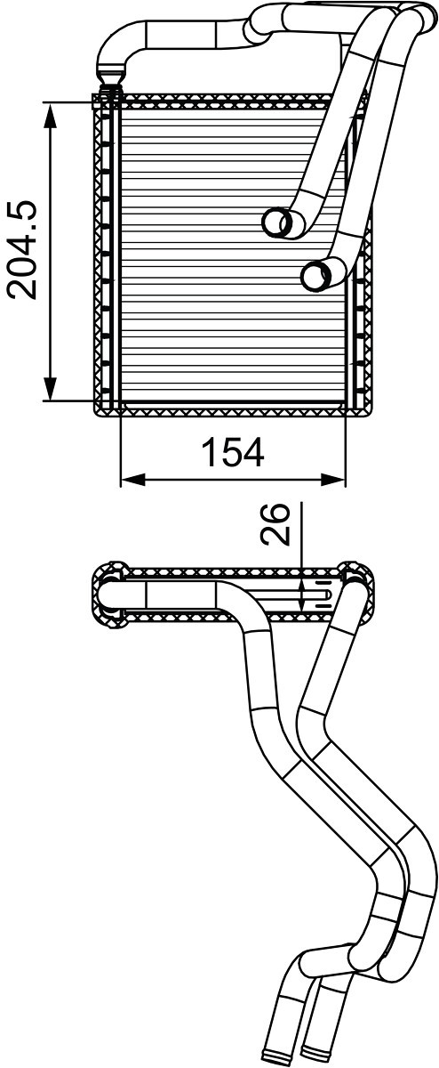 VALEO-OE 812430-OE Heat Exchanger, interior heating for HYUNDAI,KIA