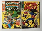 Captain America 105 & 140 Silver Age Vintage Marvel Comics Falcon Low Grade