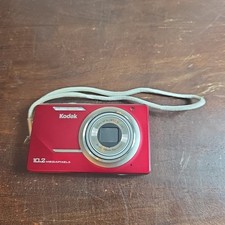 KODAK EASYSHARE M380 10.2 MP DIGITAL CAMERA 3" LCD 5X ZOOM RED W/BATT