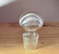 Alter Glasst&ouml;psel St&ouml;psel f&uuml;r Karaffen * farblos 6,9cm &oslash; Schaft 2,61-2,92cm