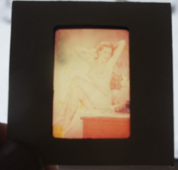 Lot of 4 Vintage 1950s 35mm Color Slides Model Nude Risque Naked Women ...