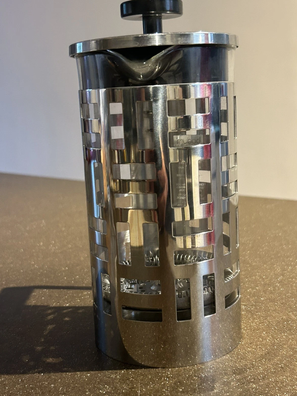 BODUM CAFFETTIERA Cafetiere COFFEE MAKER FRENCH PRESS 1.0L Art Deco EILEEN(b8)