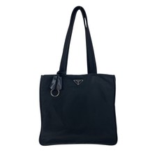 Prada Nylon/Leather Tessuto Logo Tote Bag