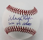 Walker Buehler Dodgers "2020 WS Champs" Signed Auto OML Baseball Beckett Witness