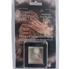 Twilight Eclipse Bella’s Engagement Ring NECA Prop Replica Jewelry US 6.5 UK N