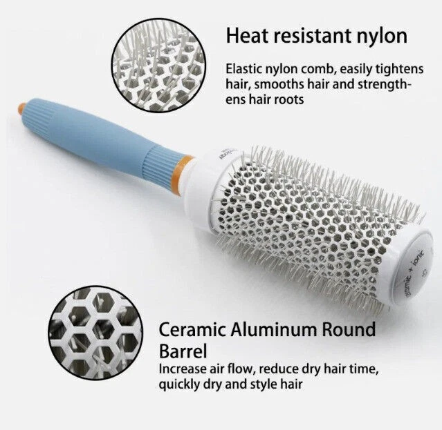 Comb for Women Boar Bristle Round Hair Brush For Styling Curling Blow Dry UK - Image 4 of 4