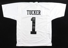 Tre Tucker Signed Las Vegas Raiders Jersey (Beckett) Ex Bearcat Wide Receiver