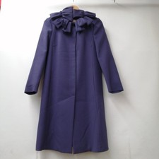 RED VALENTINO neck design coat purple size 40
