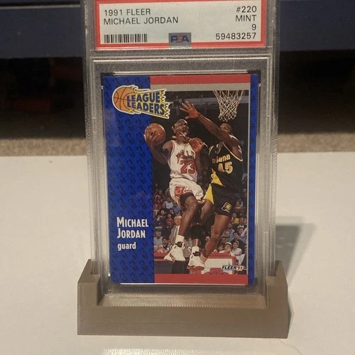Fleer 1991 Fleer Michael Jordan League Leaders #220 PSA 9 Graded Card