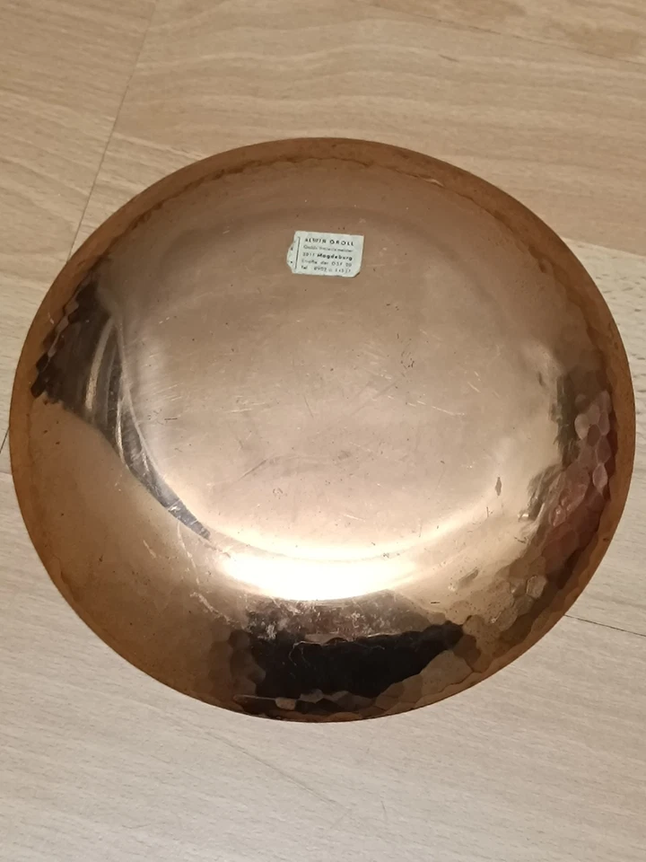 SC Magdeburg Handball 🤾‍♂️ Souvenir Schale Teller Sammler DDR Kupfer Selten - Bild 3 von 4