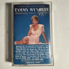 Tammy Wynette- Anniversary 20 Years of Hits- Cassette Tape- Epic 1987