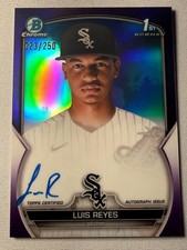 2023 Bowman Chrome - Luis Reyes #CPA-LRE Purple Refractor Auto /250