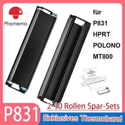 Phomemo Exklusives Thermoband - Unterstützung Phomemo P831 (216mm) A4 Mobiler