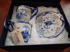 Deux, deux tasses à thé faïence de delft Royal Twickel