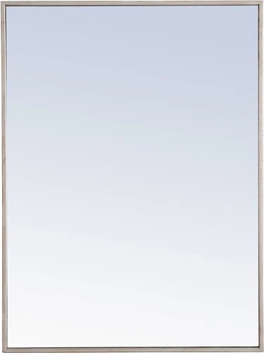 Elegant Lighting MR407X-24 Vatinius 24" W x 32" H Rectangular - Silver - Picture 1 of 12