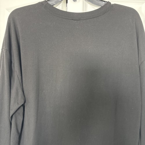 Shein Women's Long Sleeve Tee Size Small Black Graphic Print Crew Neck - Picture 9 of 10