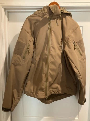 Rothco Special Ops Tactical Soft Shell Jacket Mens L Hooded Waterproof - product listing photo
